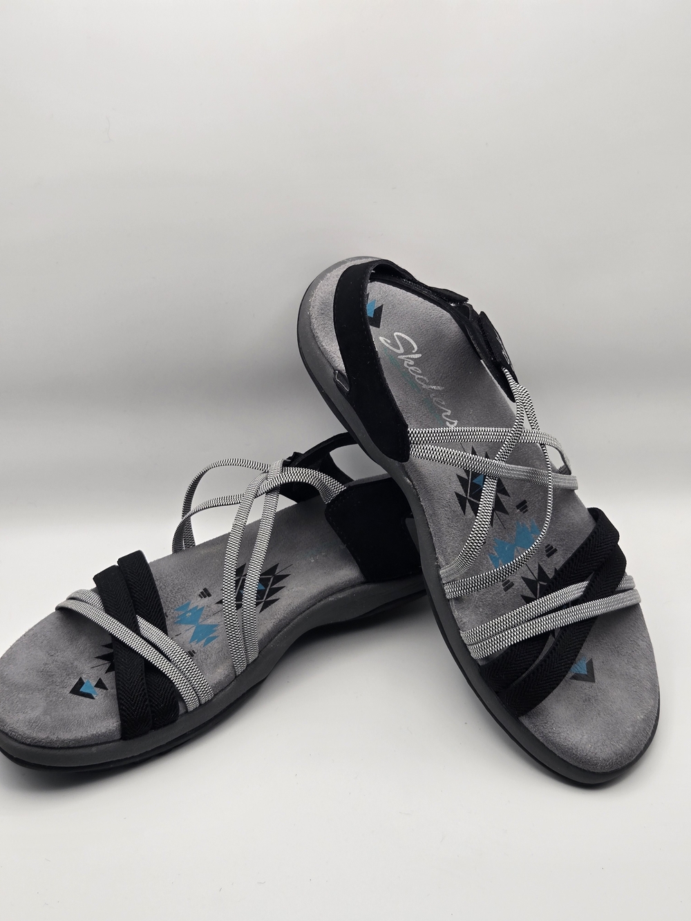 Skechers Women’s Reggae Slim-Takes Two Sandal Sz 7